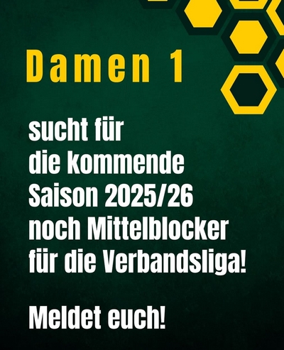 D1 suchen Mittelblockerinnen &copy;2025 SV Bayer